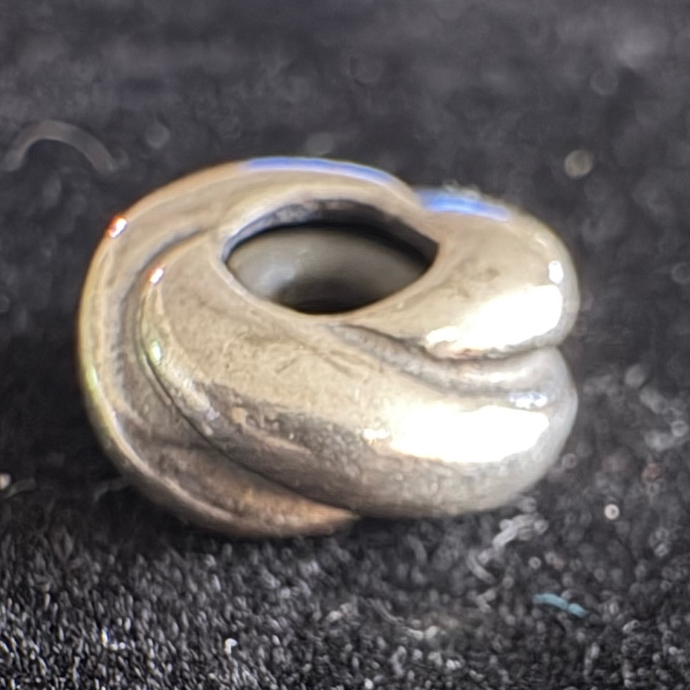 Silver Knot Bead Charm